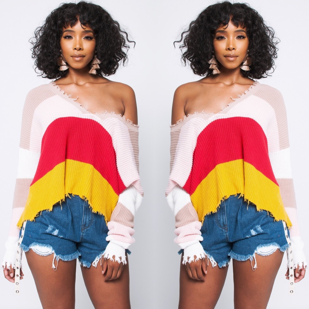 Colored Striped sweater